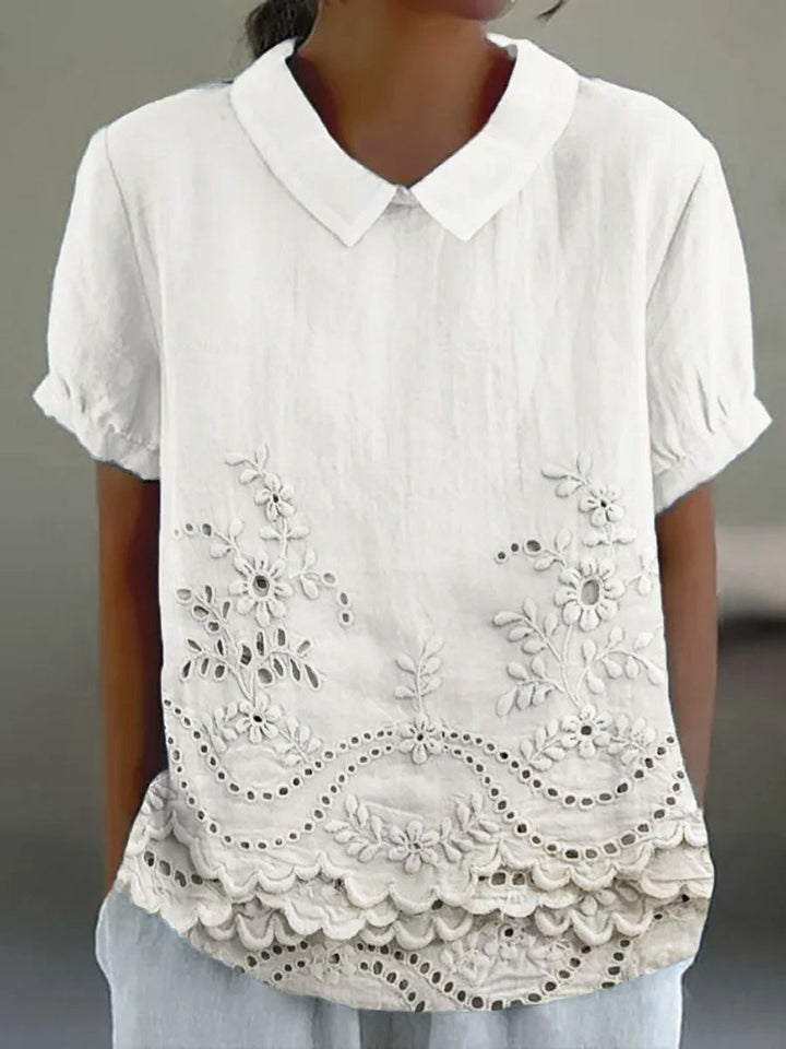 Bea™ - Floral Collared Top