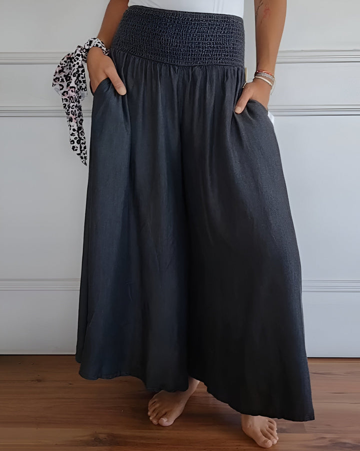 Janie | Elegant Flowing Trousers Skirt