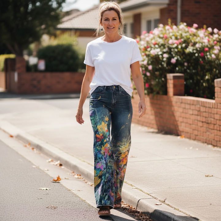 Nadia™ - Boho Chic Wide-Leg Trousers