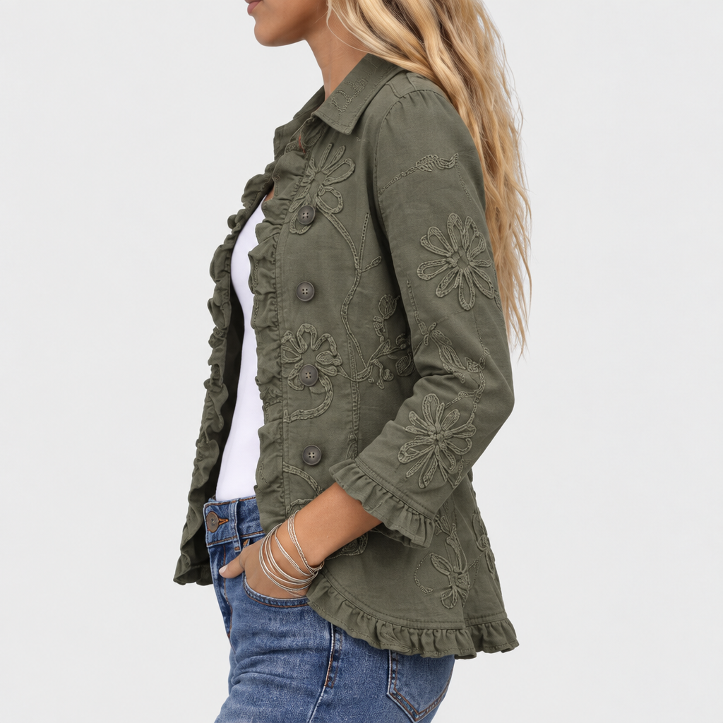 Kamberly™ - Bohemian Floral Embroidered Jacket