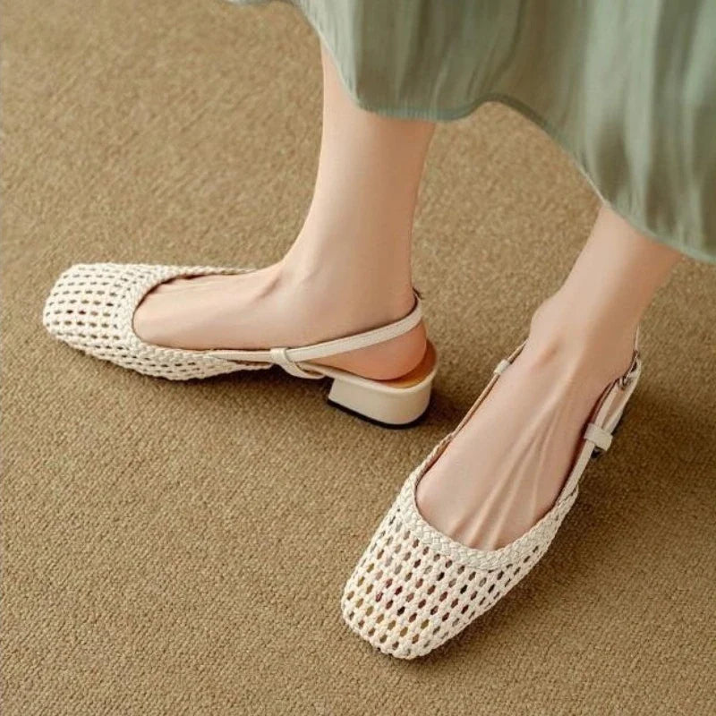 Jennifer™ - Weave Heel Sandals