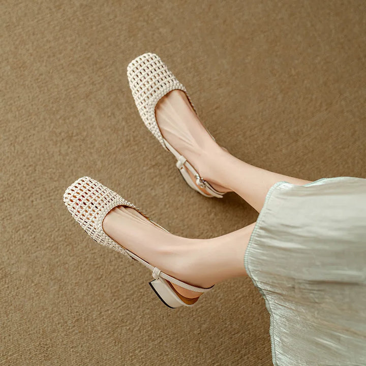 Jennifer™ - Weave Heel Sandals