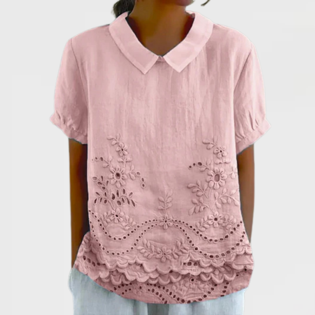 Bea™ - Floral Collared Top