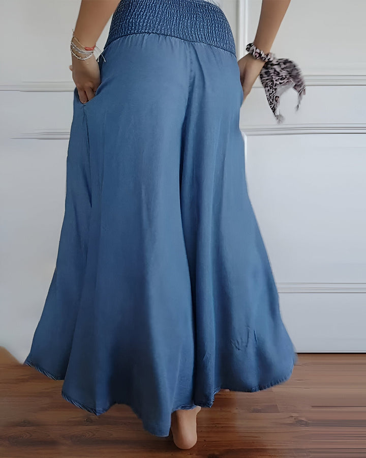 Janie | Elegant Flowing Trousers Skirt