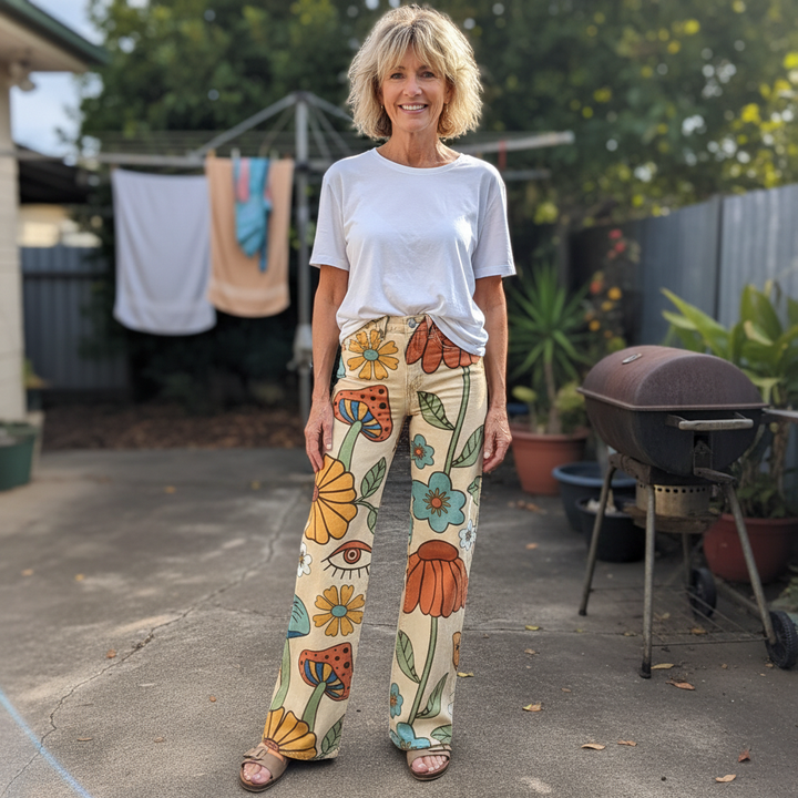 Giada™ - Boho Inspired Wide-Leg Pants