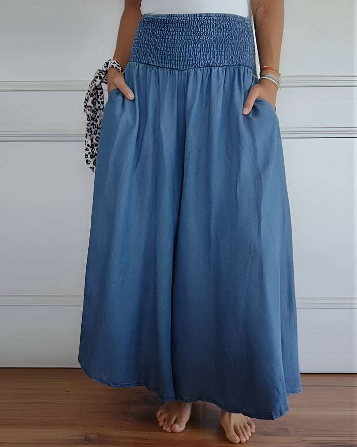 Janie | Elegant Flowing Trousers Skirt