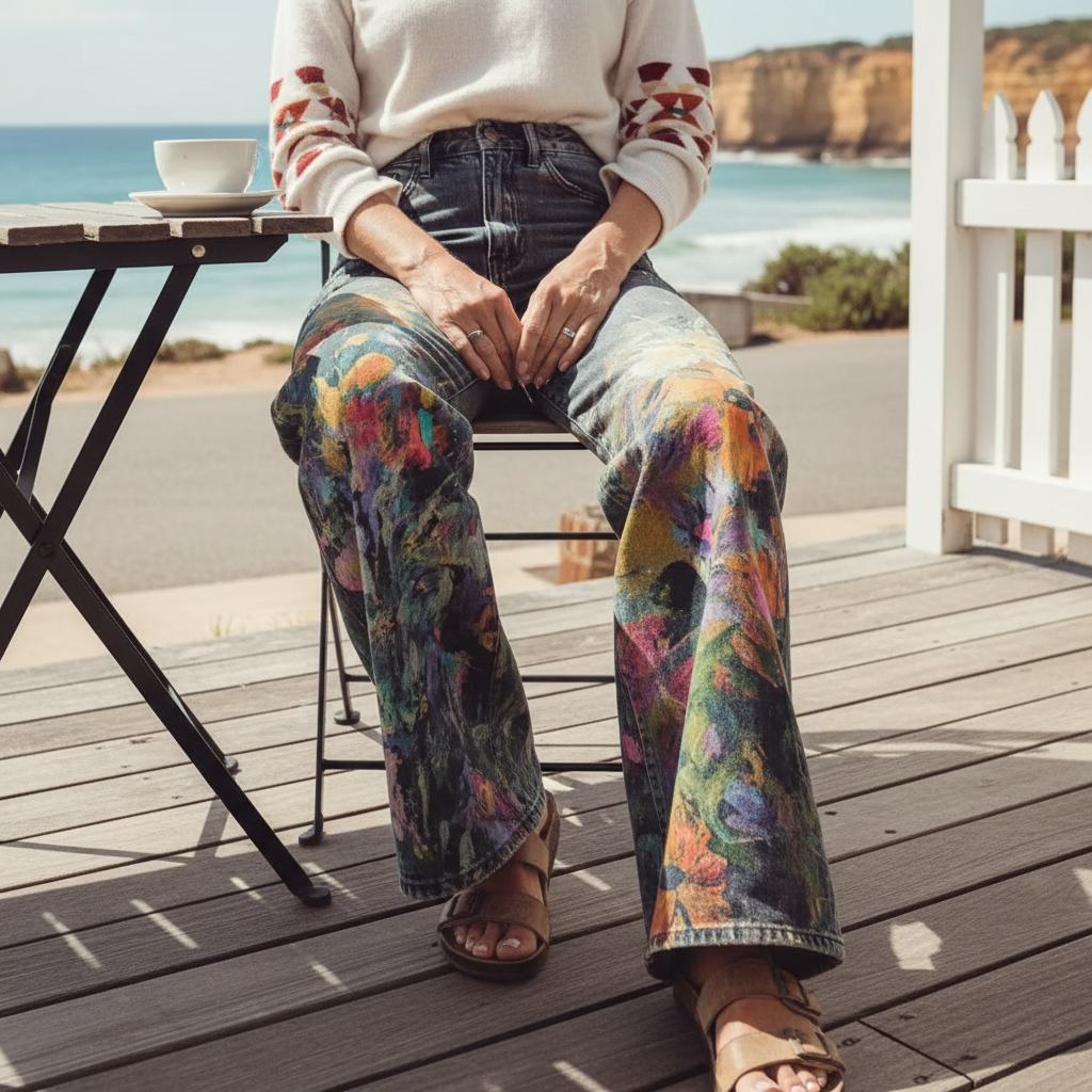 Nadia™ - Boho Chic Wide-Leg Trousers