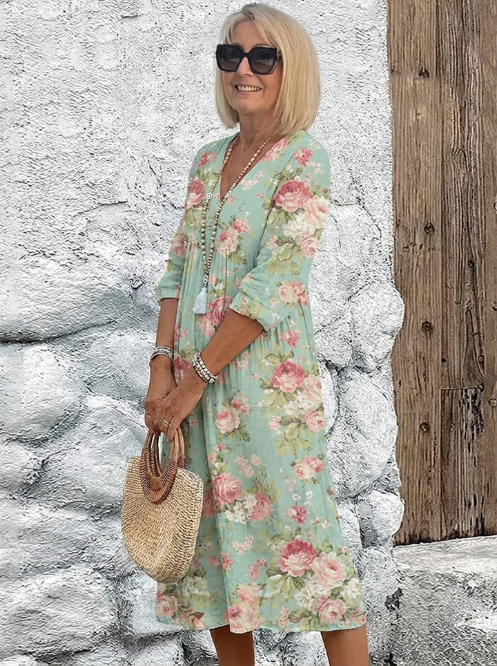 Vilma™ - Graceful Floral Dress